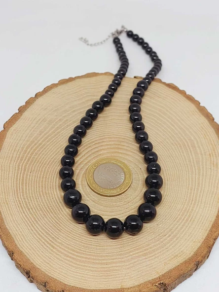 Galaksi Serisi Shungite (Şungit) Taşı Tasarım Kolye - 3