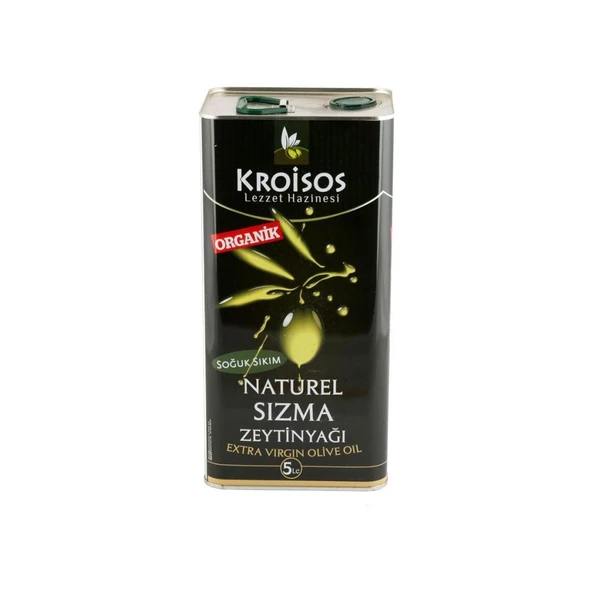 Kroisos Sıkım Naturel Sızma Zeytinyağı 5 Lt