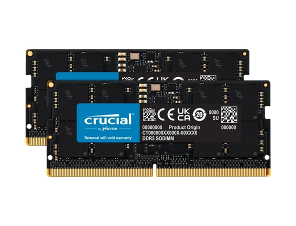 Crucial 16 GB (2x8) 4800 MHz CL40 CT2K8G48C40S5 DDR5 Ram