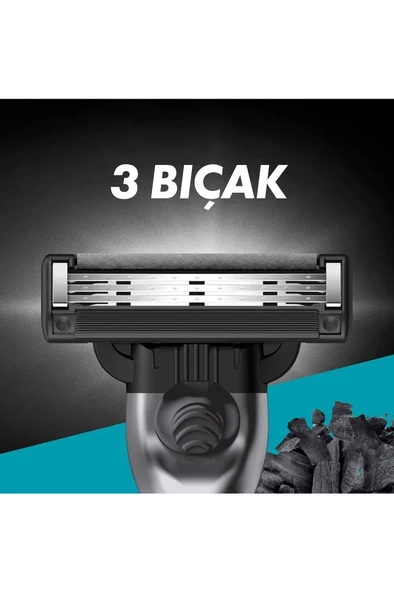 Gillette Mach3 Charcoal Yedek Tıraş Bıçağı 2'li - 5