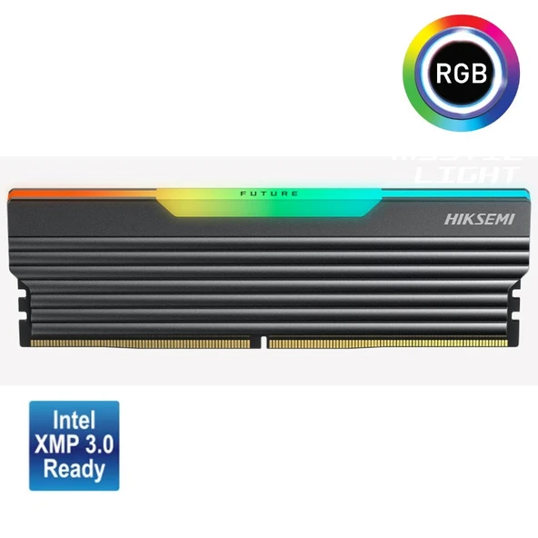 Hiksemi Future RGB 16GB 6400Mhz DDR5 CL32 1.35V HSC516U64C4 16G Tek Modül Ram - 2