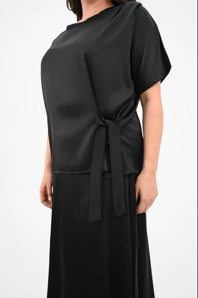 Kadın Büyük Beden Saten Etek Takım 6310-25 - 7