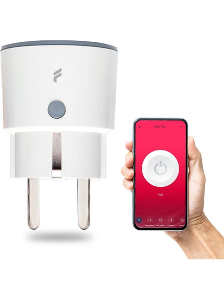 Fonri Akıllı Priz (16 Amper), Uzaktan Kontrol, Anlık Enerji Tüketim Takip, Zamanlayıcı, Wifi, 2 Yıl Garantili, Tuya Destekli - Resim 3