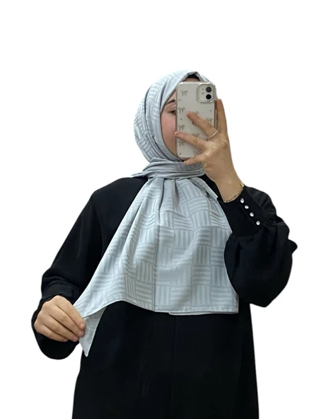 JAKARLI ŞERİT ÇİZGİ DESENLİ ŞAL 1029 - 10