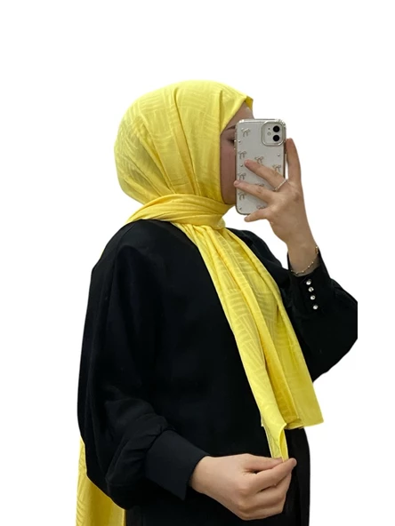 JAKARLI ŞERİT ÇİZGİ DESENLİ ŞAL 1029 - 5