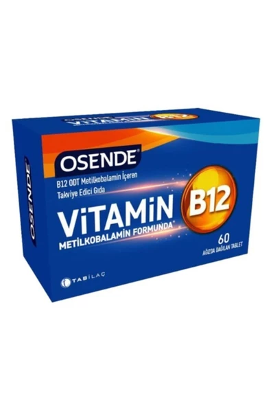 Osende Vitamin B12 60 Ağızda Dağılan Tablet