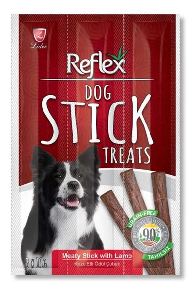 pazarakon Reflex Köpek Ödül Stıcks Kuzu Eti 3*11 Gr