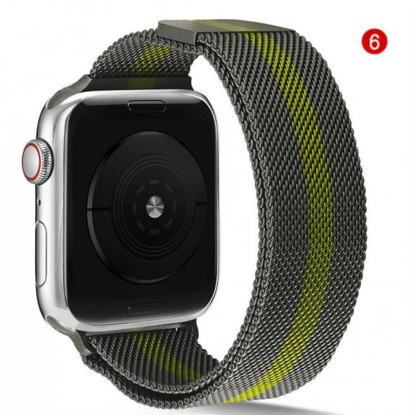 Ceponya Apple Watch 42mm - 44mm KRD-40 Metal Kordon - 3