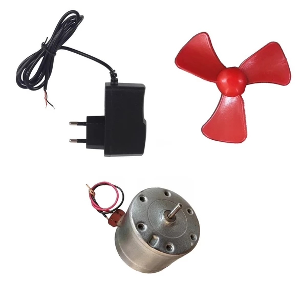 Adaptörlü Basit Motor Deney Seti - Öğrenci Elektrik Devresi ürün görseli