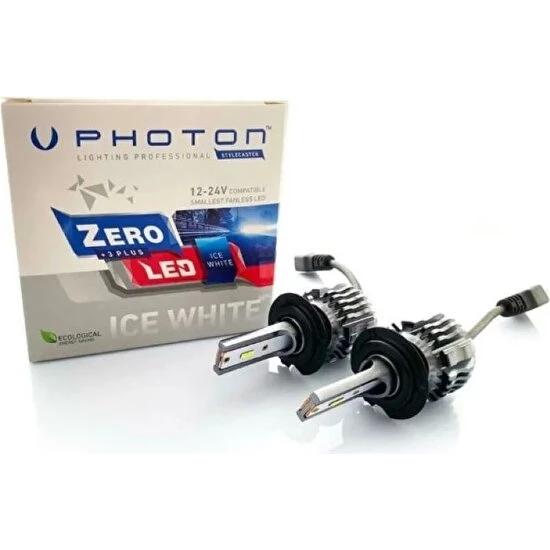 Photon Zero H7 +3 Plus Fansız LED 12V&24V Beyaz (Ice Whıte) - 3