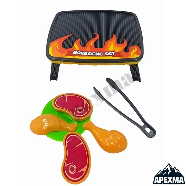 Oyuncak Barbekü Mangal Seti - Eğlenceli Izgara Barbekü Set