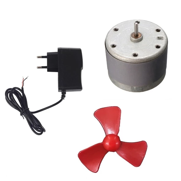 Adaptörlü Basit Motor Deney Seti - Öğrenci Elektrik Devresi - Resim 2