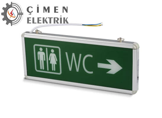5 Adet Noas YLX 4003 Çift Yönlü Şarjlı 3W Ledli WC Armatürü