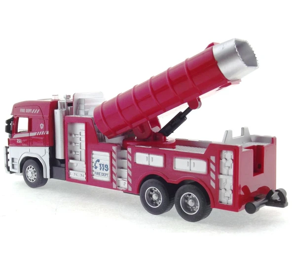 Die Cast Model Çek Bırak Duman Emici İtfaiye Kamyonu - 2
