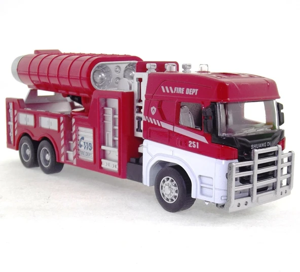 Die Cast Model Çek Bırak Duman Emici İtfaiye Kamyonu