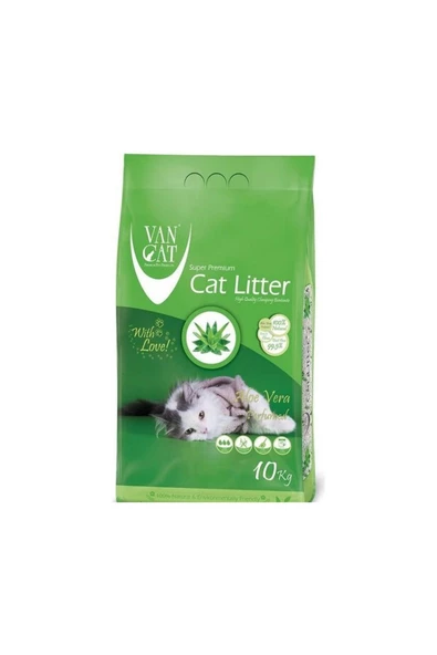 Wahw Pet Vancat Aloe Vera Kokulu İnce Kedi Kumu 10 Kg - 8699245856262