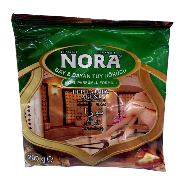 Nora Tüy Dökücü Toz Hamam Otu Bay Bayan Tkrb.170-200 Gr X 2 Paket