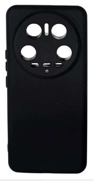 Xiaomi 14 Ultra Uyumlu Mat Yumuşak Kılıf Kadife Hissiyat Siyah ürün görseli 1