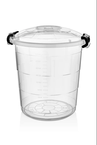 65 Litre Şeffaf Plastik Bakliyat Kovası 1112_92