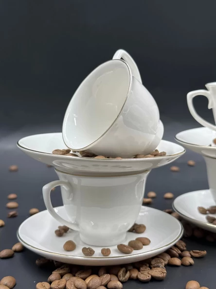 Mandarin Altılı Kahve Fincan Takımı - 4