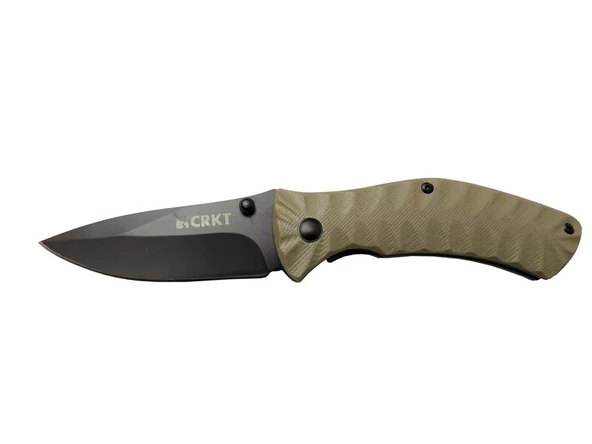 Crkt İncendor 2078 Gri Kamp Çakı 17,5cm - Manuel, Plastik Sap, Kemerlikli