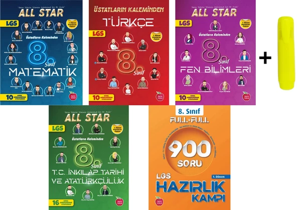 Newton 8.Sınıf Matematik Fen Türkçe İnkılap Tüm Dersler 1.Dönem Seti Yeni 5 Kitap