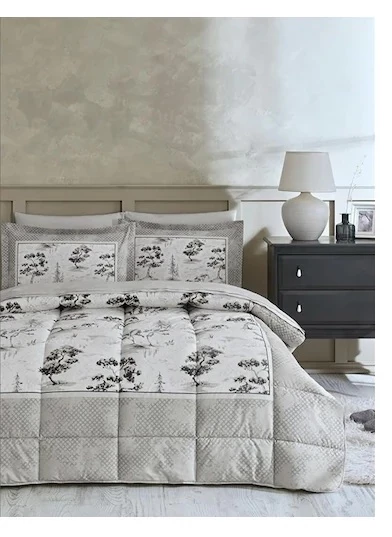 Özdilek Ranforce Çift Kişilik Uyku Seti-Toile De Jouy Bej - 2