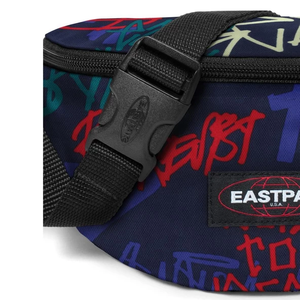 Eastpak Springer Mini Bel Çantası Street Tags Blue 2Q7 - 2