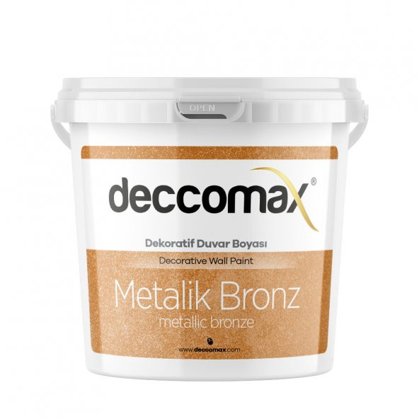 Deccomax 1L Su Bazlı Metalik Bronz Boya
