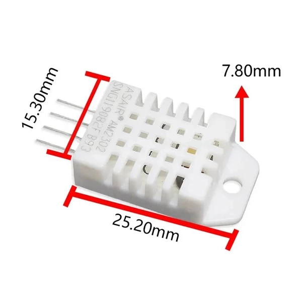 DHT22 Sıcaklık ve Nem Ölçme Sensörü - Resim 5