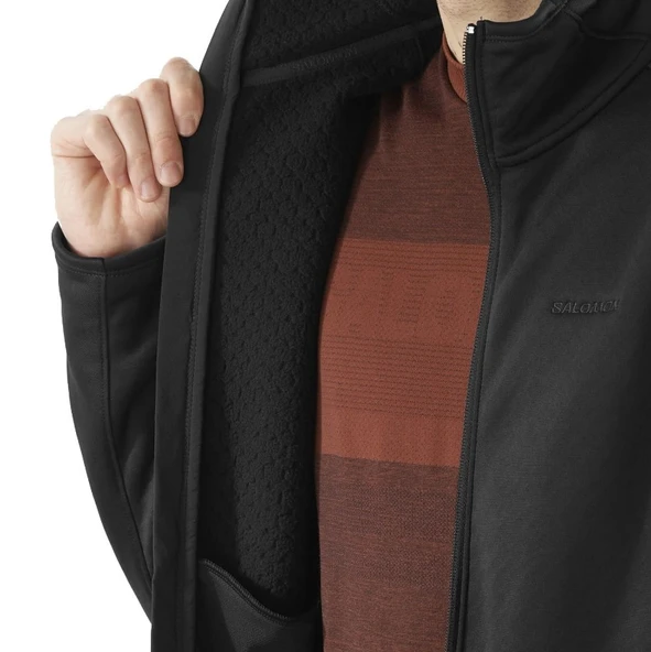 Salomon LC2329100-LC2300800 Sntial Midfleece Fz Jacket Erkek Polar Fermuarlı Sweatshirt - Resim 11