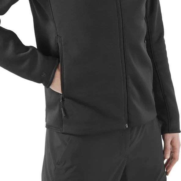 Salomon LC2329100-LC2300800 Sntial Midfleece Fz Jacket Erkek Polar Fermuarlı Sweatshirt - Resim 10