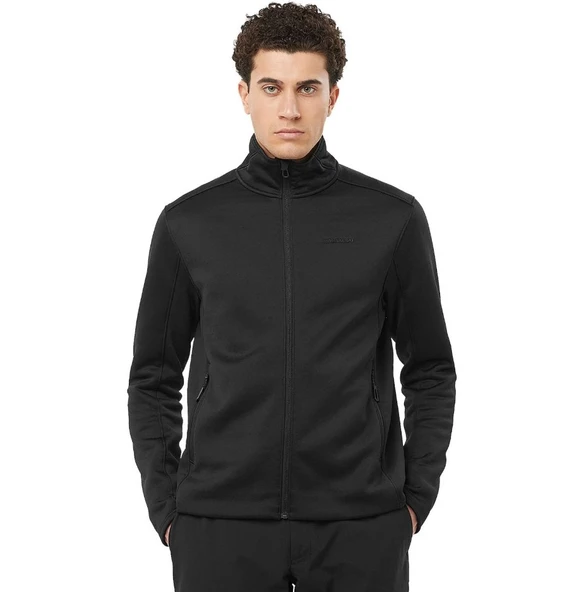 Salomon LC2329100-LC2300800 Sntial Midfleece Fz Jacket Erkek Polar Fermuarlı Sweatshirt - Resim 8