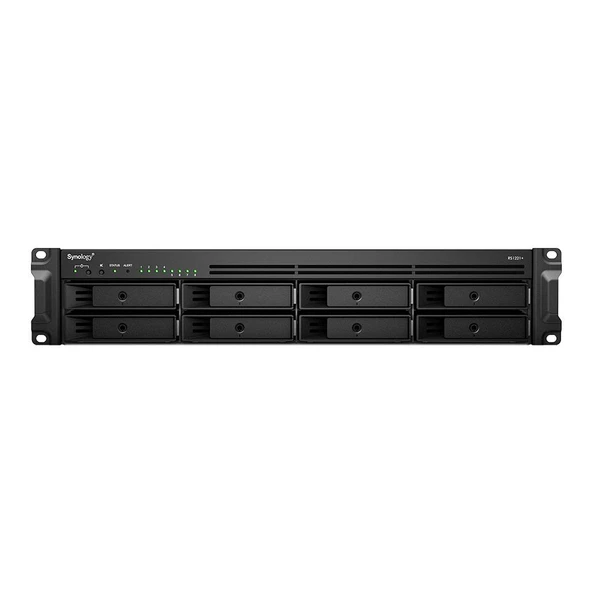 SYNOLOGY RS1221RP+ RYZEN V1500B-4GB RAM-8-diskli Rack Nas Server (Disksiz)