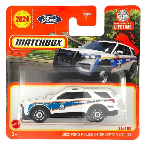 C0859 Matchbox 1:64 Tekli Arabalar 2023 Ford Police Interceptor Utility HVN42
