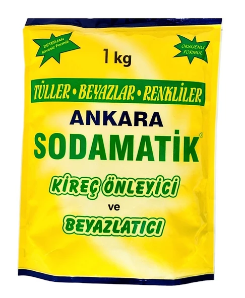 Ankara Sodamatik 1 Kg Kireç Önleyici Ve Beyazlatıcı (tüller-beyazlar-renkliler)