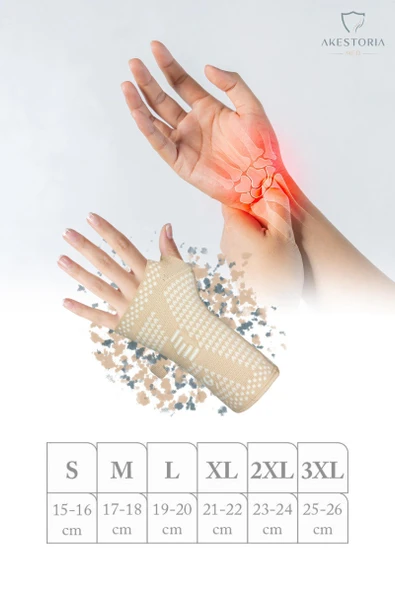 Spor El Bilek Desteği Ve Bandajı Bej Rengi Tek Parça SD-003 - 2