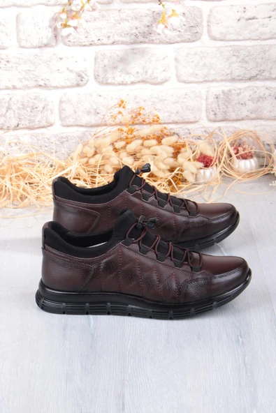 Mehmet Mete 8296 Rahat Kauçuk Taban Orijinal Hakiki Deri Erkek Ayakkabı - Resim 9