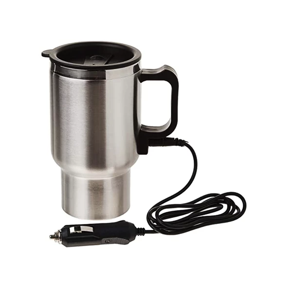 ARAÇ - OTO- 12V ÇELİK BARDAK KETTLE SU ISITICISI ÇAKMAKLIK FİŞLİ (4593)