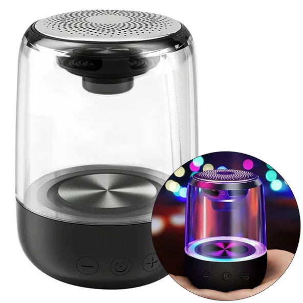 600 MAH TAŞINABİLİR RGB MİKROFONLU AUX/TF/BLUETOOTH 3 WATT HOPARLÖR SPEAKER (4593)