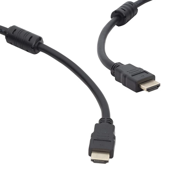 PLASTİK DÜZ SİYAH 5 METRE HDMI KABLO POŞETLİ (4593)