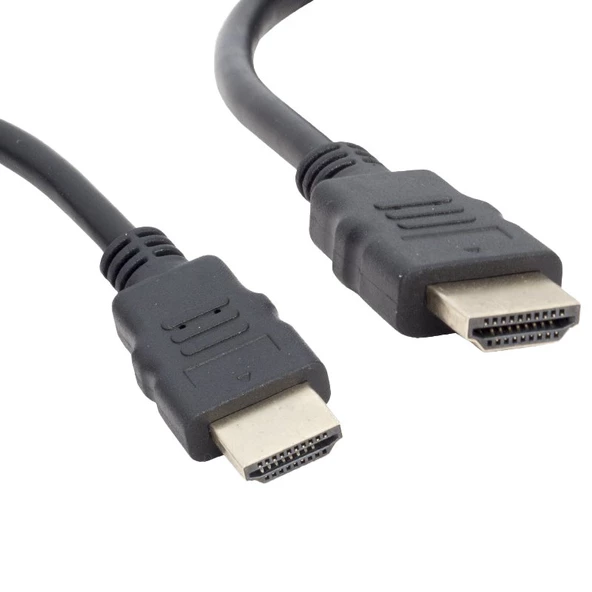 PLASTİK DÜZ SİYAH 50 CM POŞETLİ HDMI KABLO (4593)