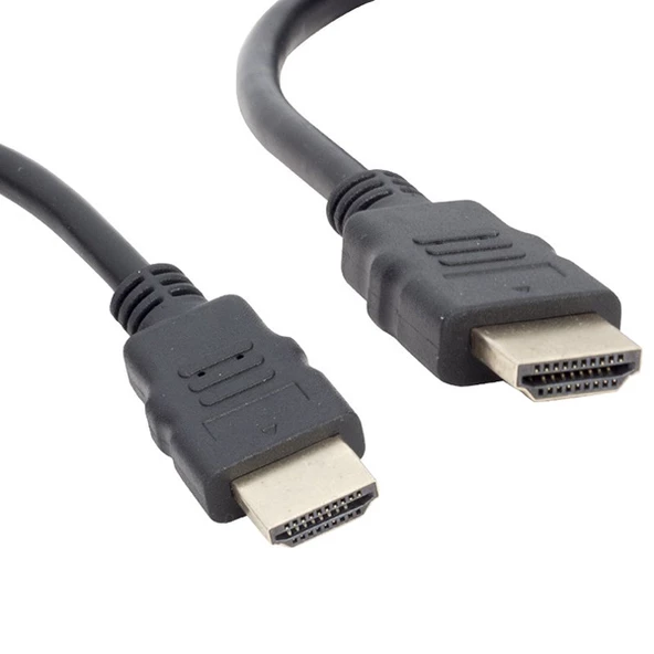 PLASTİK DÜZ SİYAH 1.5 METRE HDMI KABLO POŞETLİ (4593)