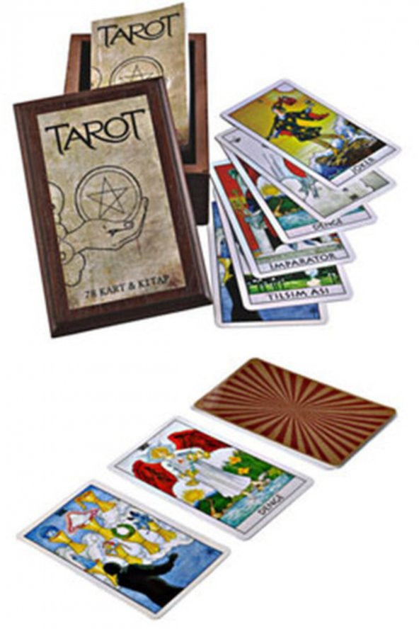 Ahşap Kutulu Tarot Kartlar Ve Tarot Kitabı - Hilal Altunal - Delta Kültür Yayınları - 1