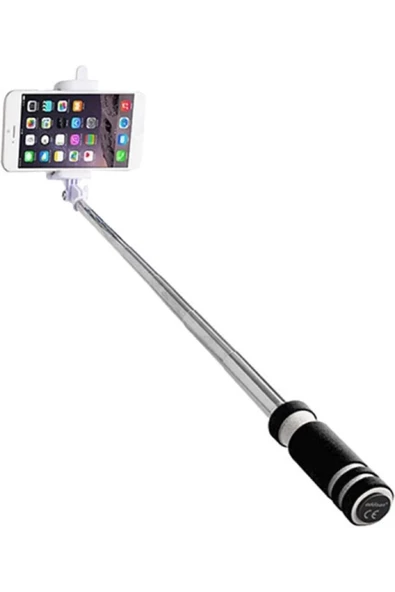 Selfie Çubuğu Düğme Kablolu Pamuk Malzeme Kolu Monopod Cep Telefonu Için Evrensel - 8