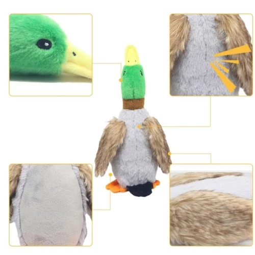 Sesli Ördek Şekilli Peluş Köpek Oyuncağı - 2