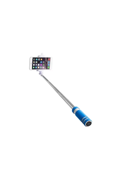 Selfie Çubuğu Düğme Kablolu Pamuk Malzeme Kolu Monopod Cep Telefonu Için Evrensel - 7