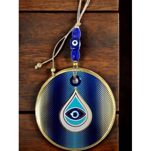 Puantiyeli Damla Desen Nazar Boncuklu Duvar Süsü Gözlü Duvar Dekoru - 4