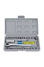 40 PARÇA  LOKMA TAKIMI PLASTİK KUTULU COMBINATION SOCKET WRENCH SET (4593)