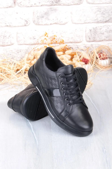 Mehmet Mete 9055 Napa Rahat Kauçuk Taban Orijinal Hakiki Deri Erkek Ayakkabı - Resim 6